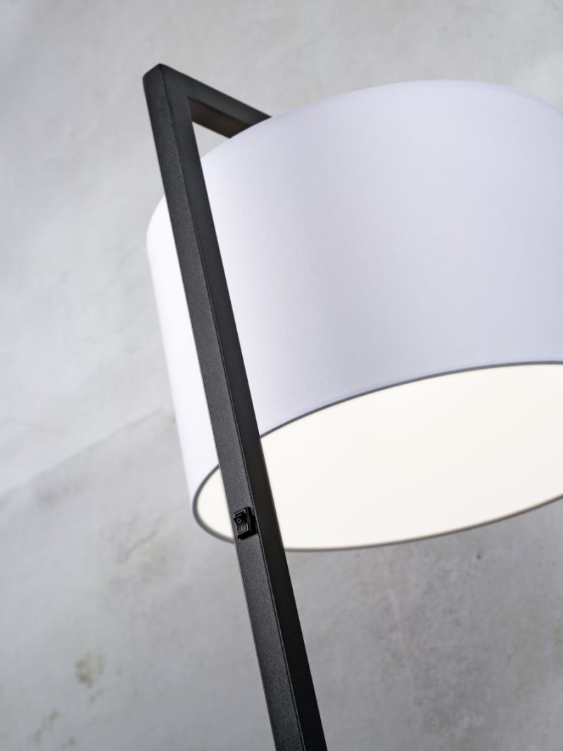 Vloerlamp zwarte cirkelkap metaal/katoen It's About RoMi Boston - Afbeelding 5