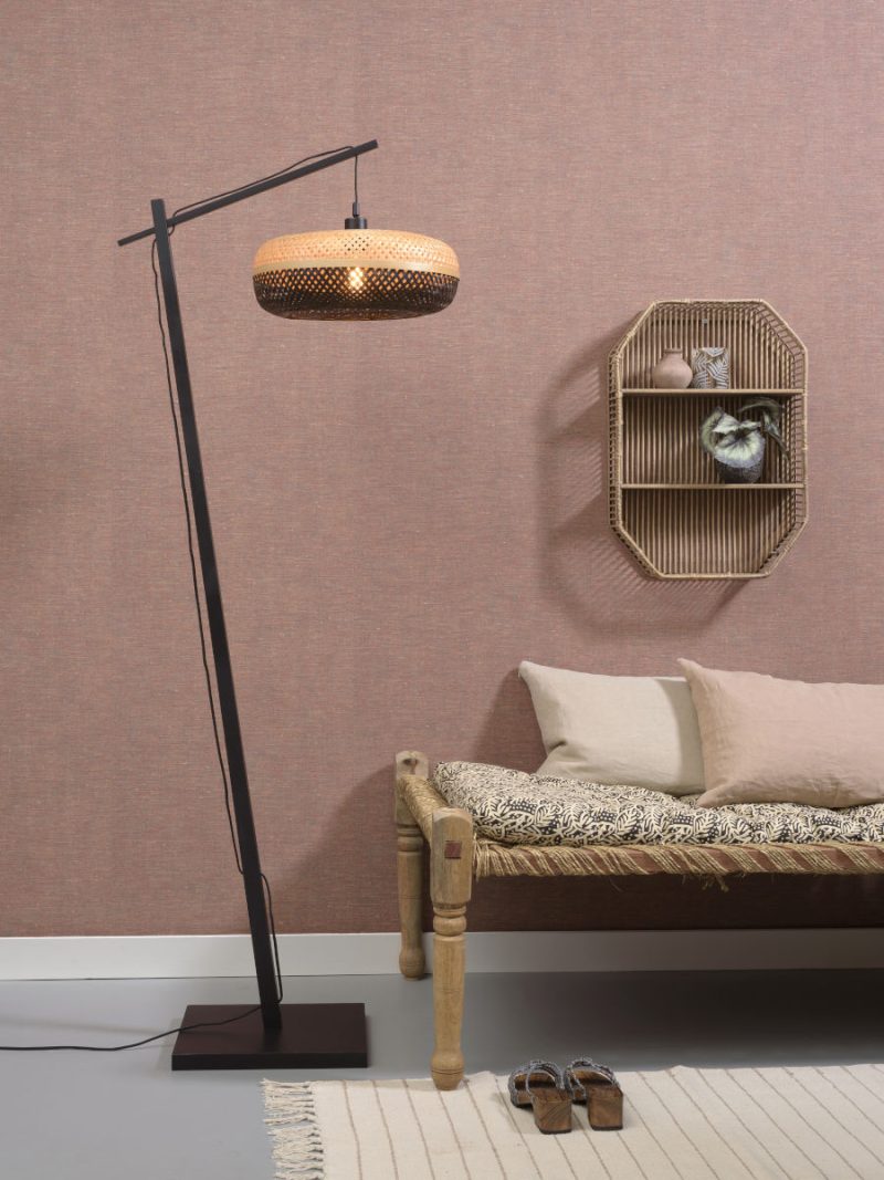 Vloerlampen naturel zwart bohemian bamboe GOOD&MOJO Palawan - Afbeelding 5
