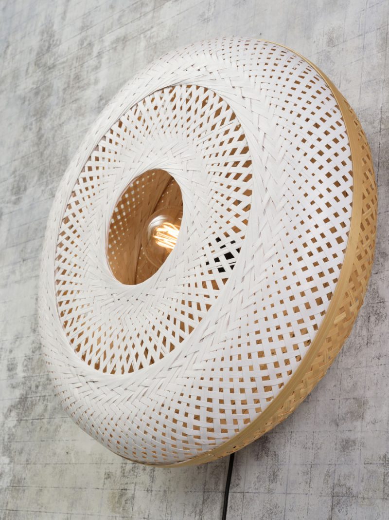 Wandlamp bamboe wit bohemian GOOD&MOJO Palawan - Afbeelding 4
