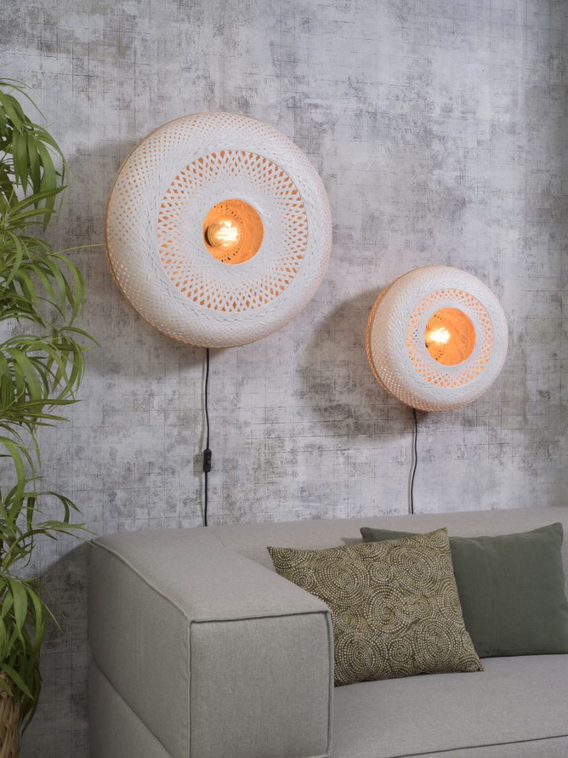 Wandlamp bamboe wit bohemian GOOD&MOJO Palawan - Afbeelding 5