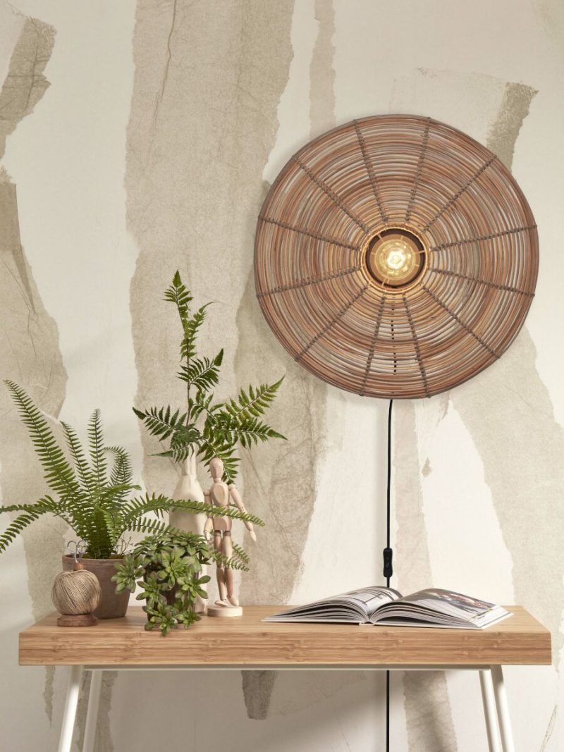 Wandlamp boheems metaal naturel rotan GOOD&MOJO Tanami - Afbeelding 2