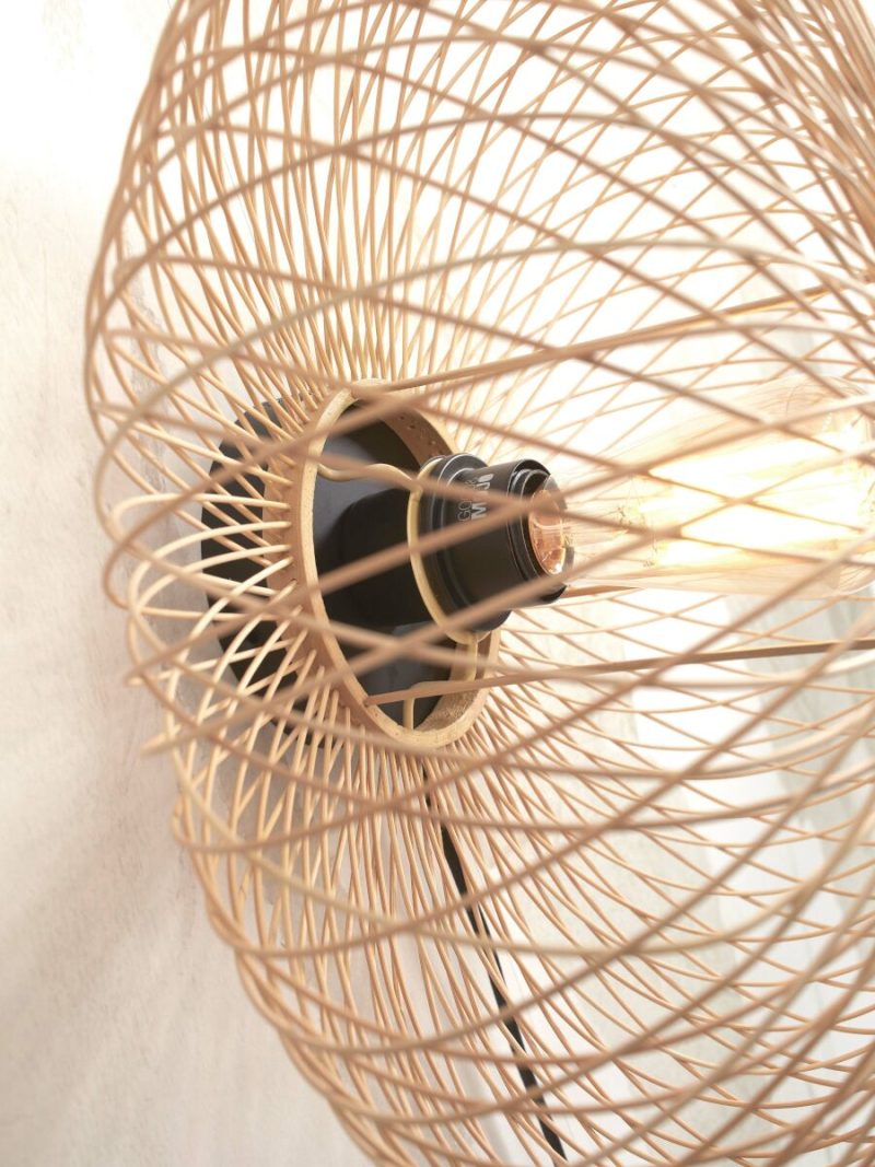Wandlamp boheems naturel bamboe GOOD&MOJO Cango - Afbeelding 3