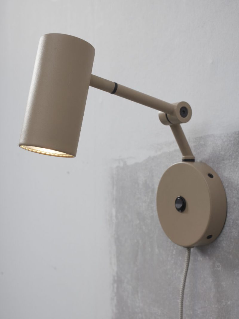 Wandlamp grijs retro metaal It's About RoMi Montreux - Afbeelding 4