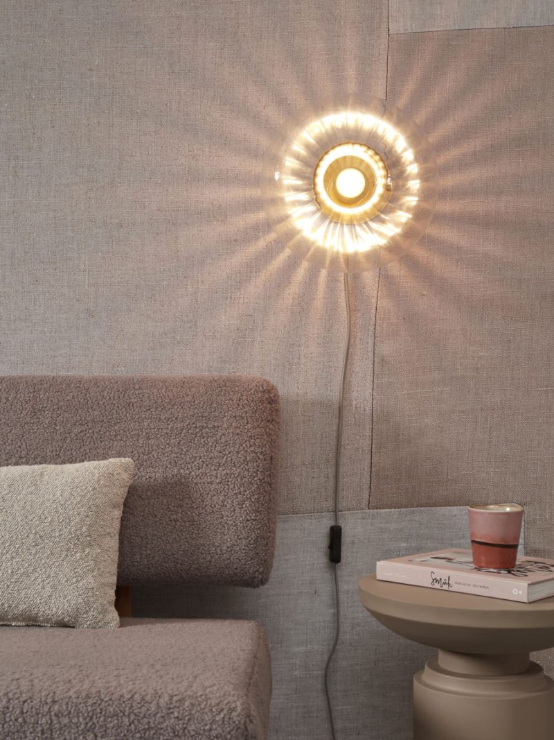 Wandlamp klassiek goud glas It's About RoMi Brussels - Afbeelding 2