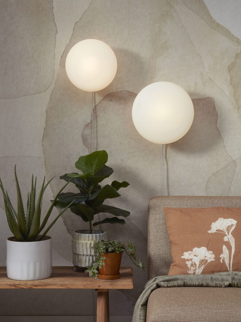 Wandlamp metaal glas wit Scandinavisch It's About RoMi Sapporo - Afbeelding 3