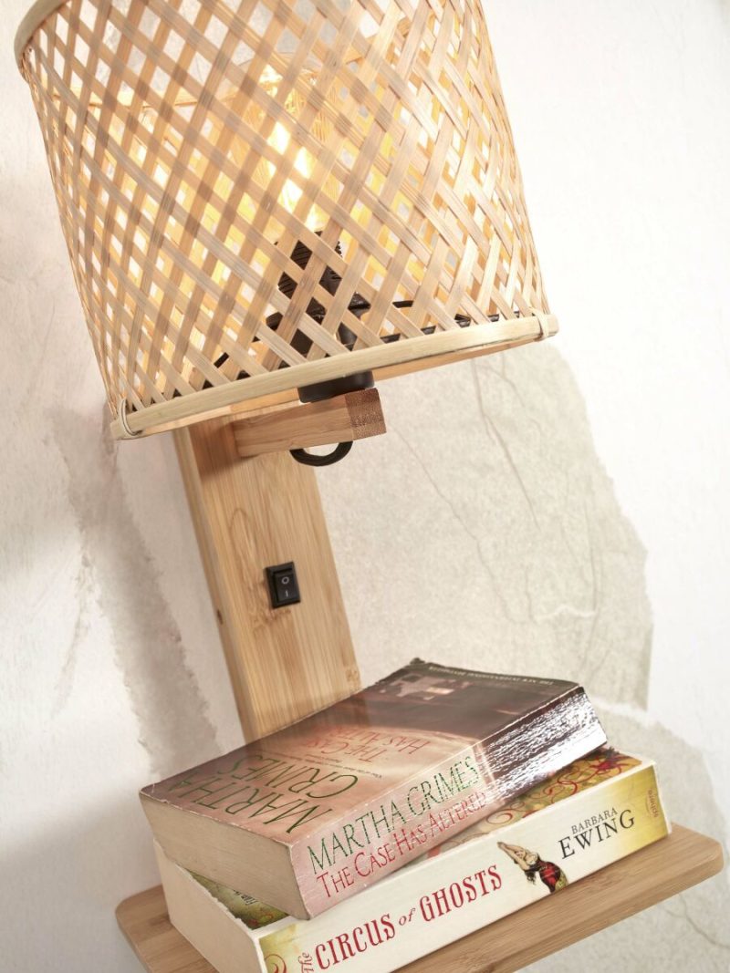 Wandlamp naturel boheems bamboe GOOD&MOJO Java - Afbeelding 3