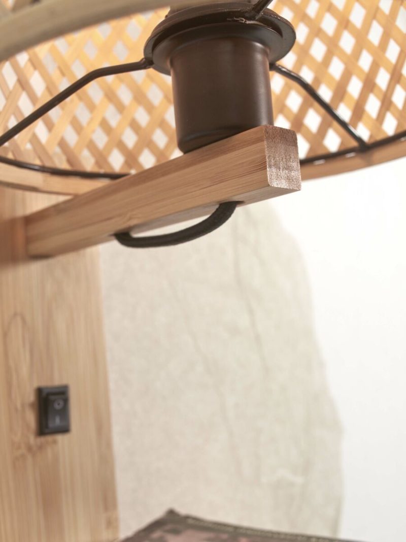 Wandlamp naturel boheems bamboe GOOD&MOJO Java - Afbeelding 6