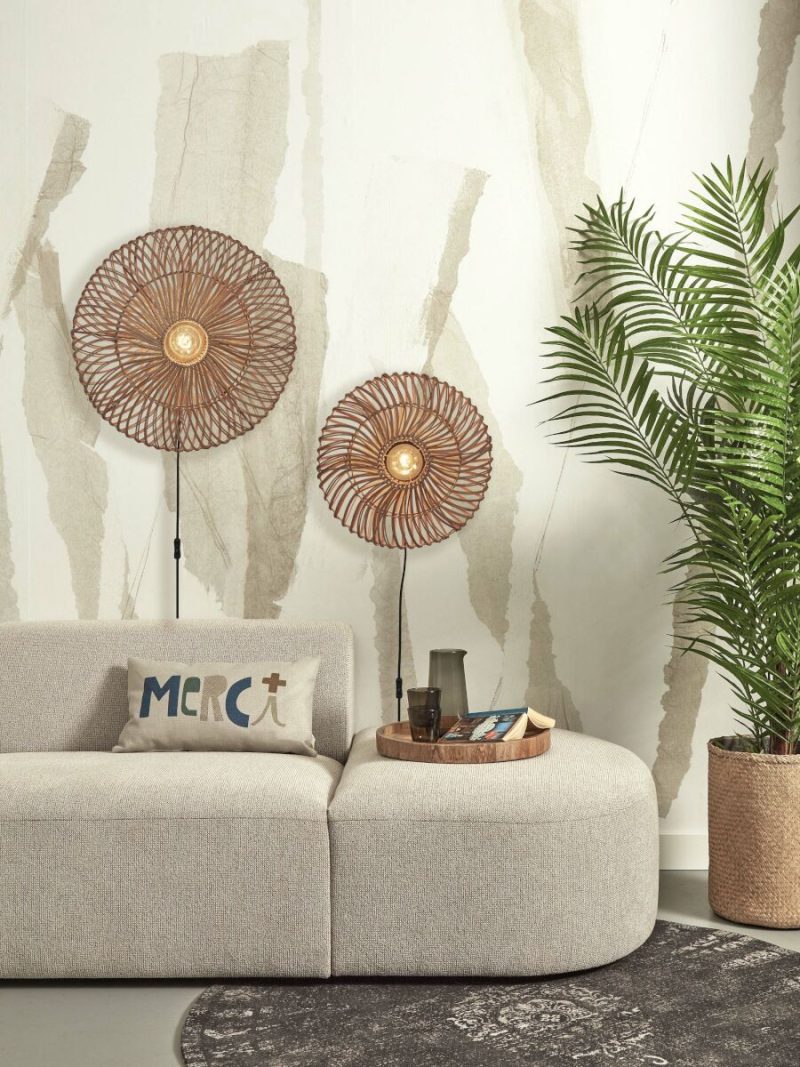 Wandlamp naturel Boheems metaal rotan GOOD&MOJO Zanzibar - Afbeelding 11