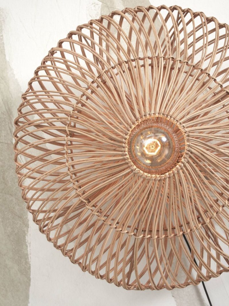 Wandlamp naturel Boheems metaal rotan GOOD&MOJO Zanzibar - Afbeelding 4