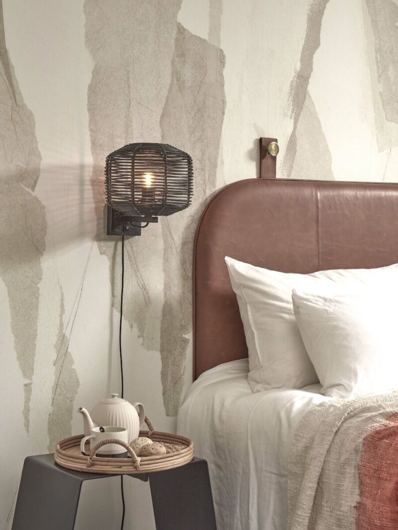 Wandlamp rond bohemian zwart rotan GOOD&MOJO Tanami - Afbeelding 5