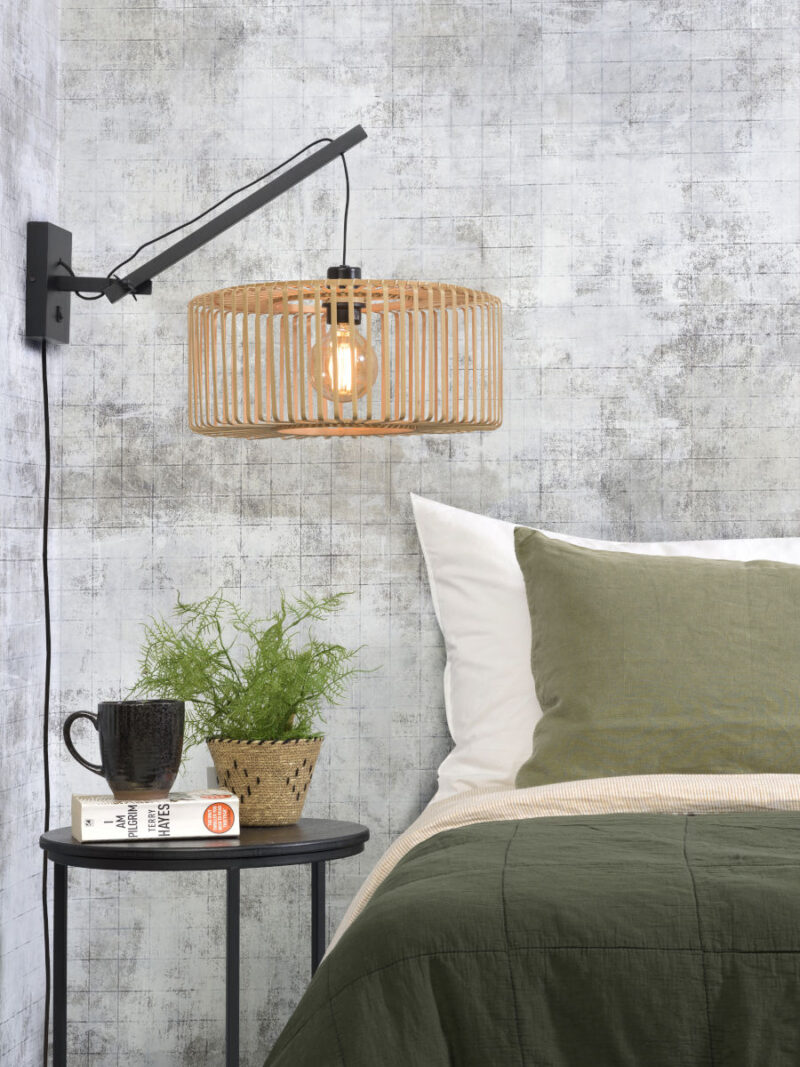 Wandlamp rond naturel-bamboe bohemien GOOD&MOJO Bromo - Afbeelding 5
