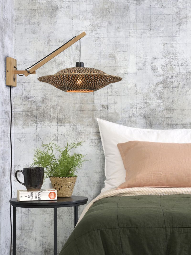 Wandlamp ufo hefboom naturel GOOD&MOJO Bali - Afbeelding 5