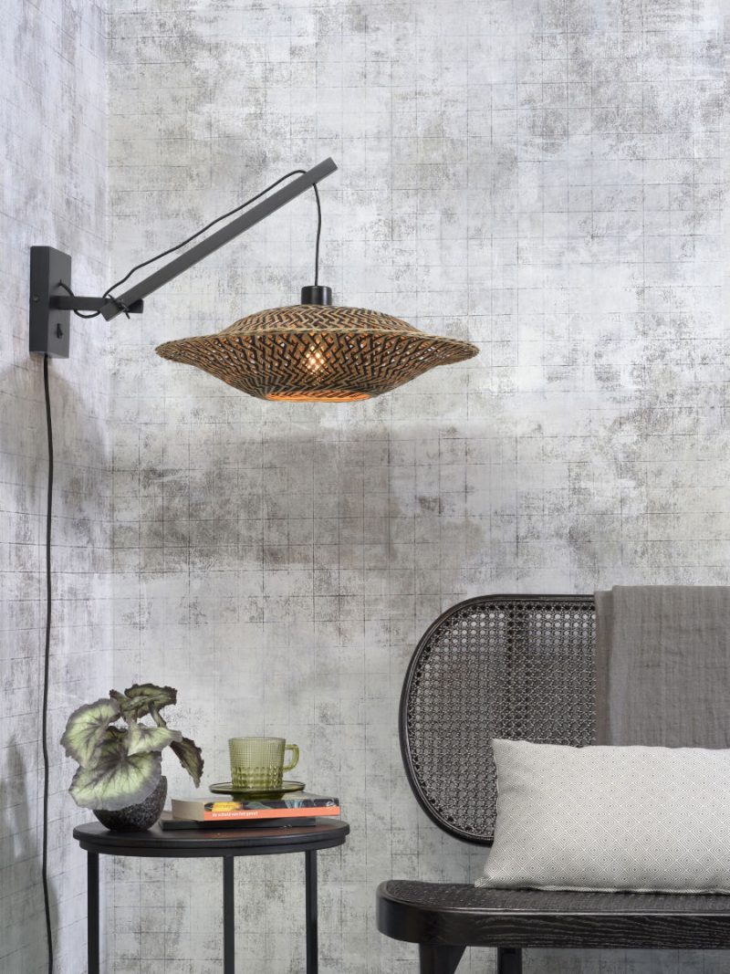 Wandlamp ufo hefboom zwart GOOD&MOJO Bali - Afbeelding 2