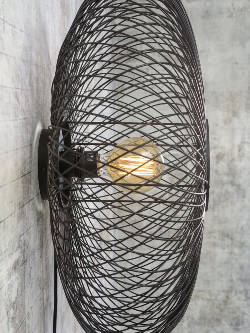 Wandlamp zwart bohemien bamboe GOOD&MOJO Cango - Afbeelding 6