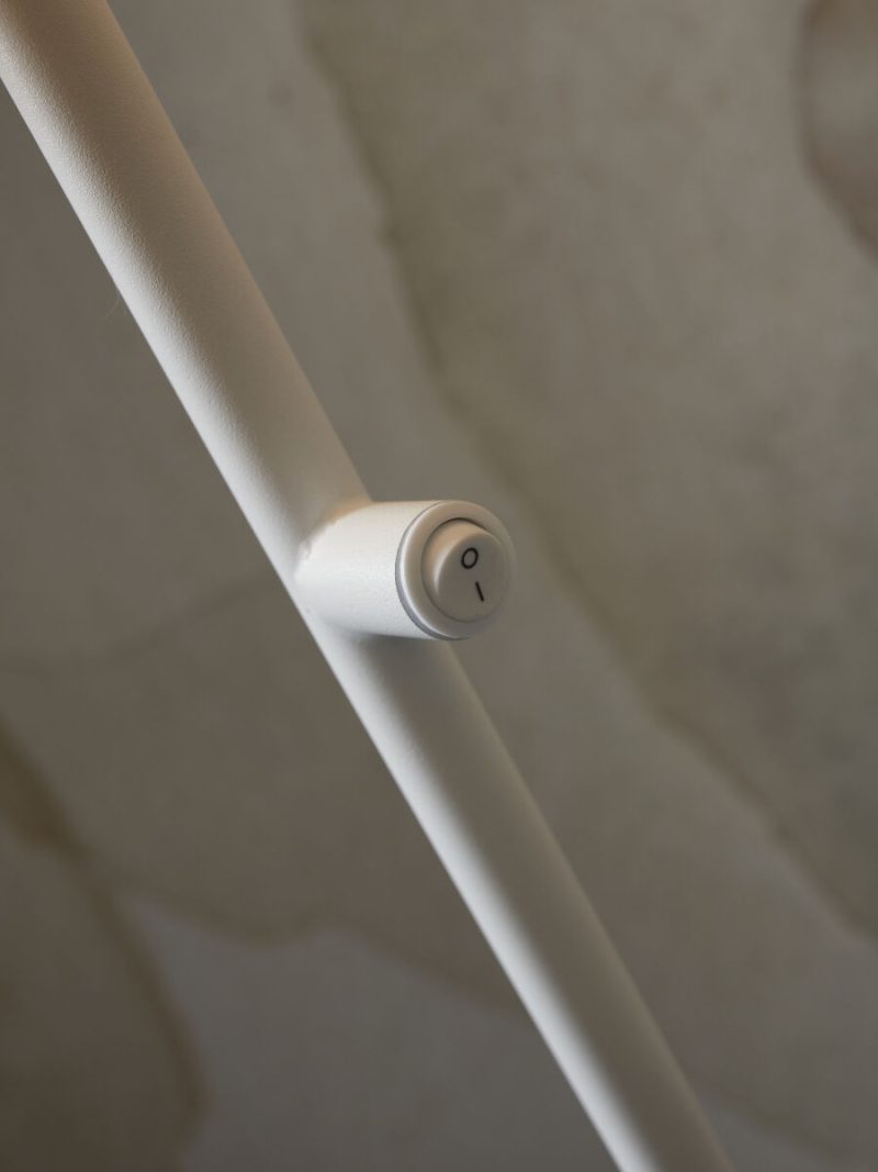 Wit-metalen ronde retro vloerlamp It's About RoMi Porto - Afbeelding 3