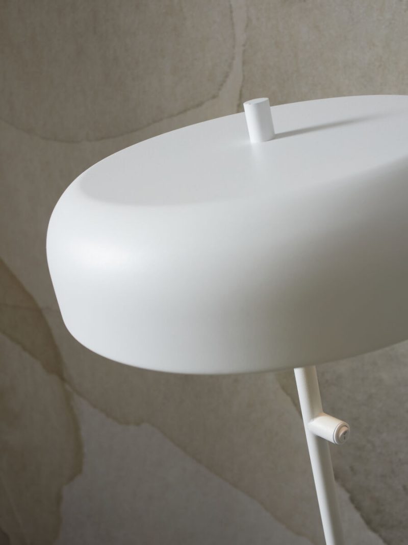 Wit-metalen ronde retro vloerlamp It's About RoMi Porto - Afbeelding 4