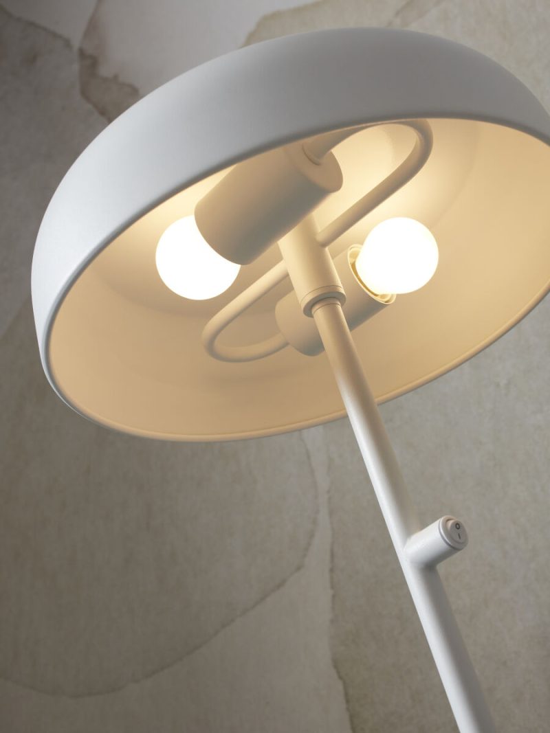 Wit-metalen ronde retro vloerlamp It's About RoMi Porto - Afbeelding 6