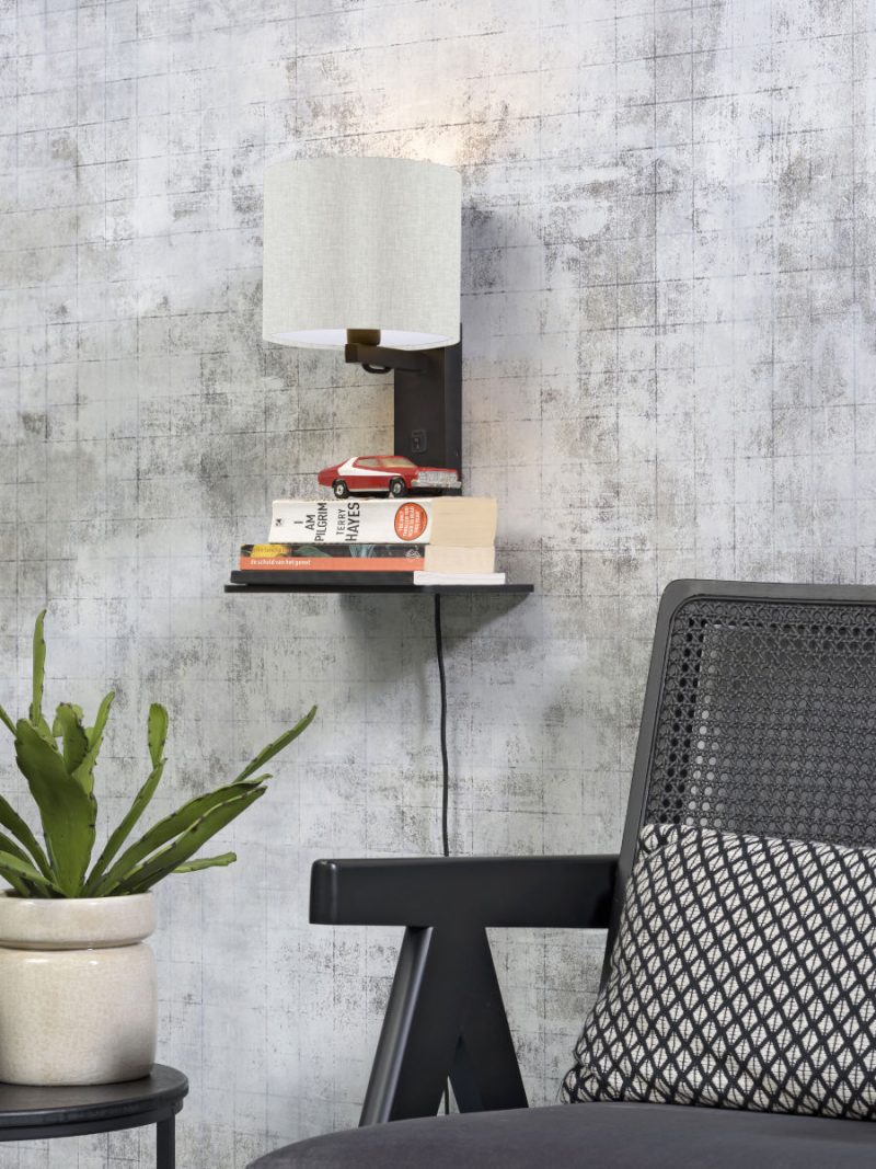 Witgrijze plateau wandlamp GOOD&MOJO Andes - Afbeelding 2