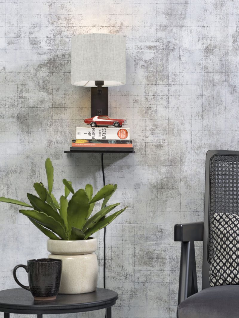 Witgrijze plateau wandlamp GOOD&MOJO Andes - Afbeelding 5