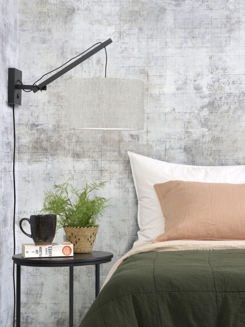 Witgrijze wandlamp enkelgewricht GOOD&MOJO Andes - Afbeelding 2