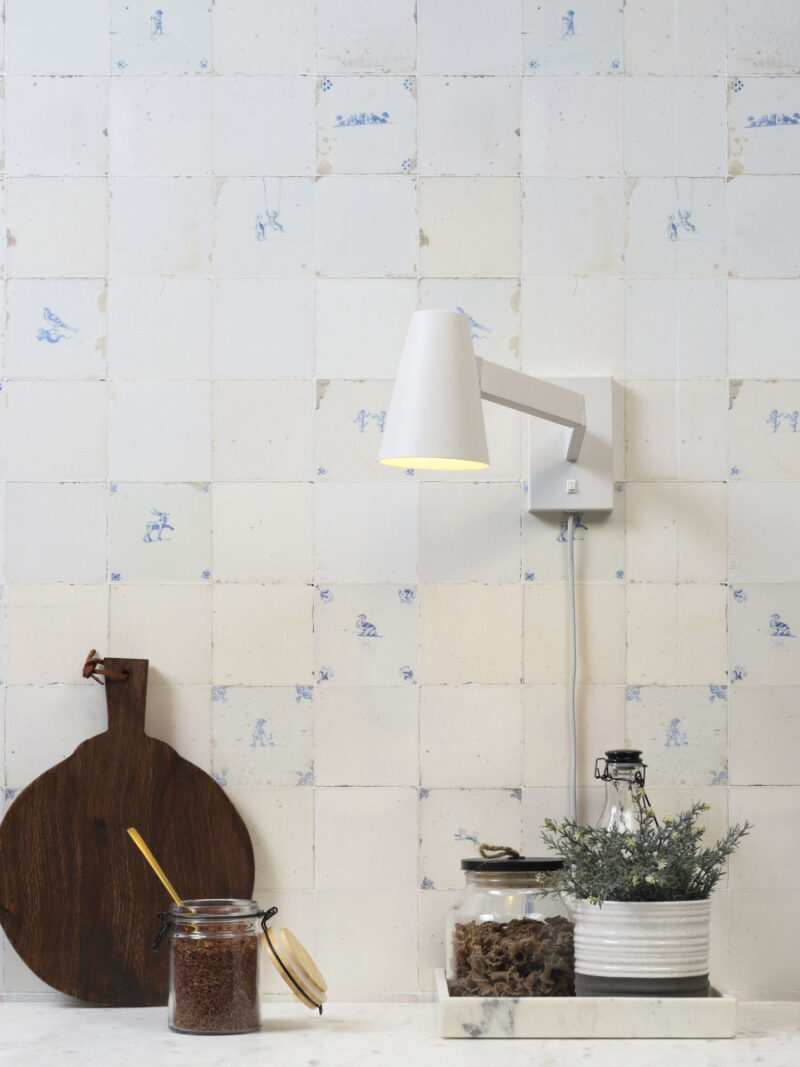 Witte conische wandlamp draaibaar It's About RoMi Biarritz - Afbeelding 2