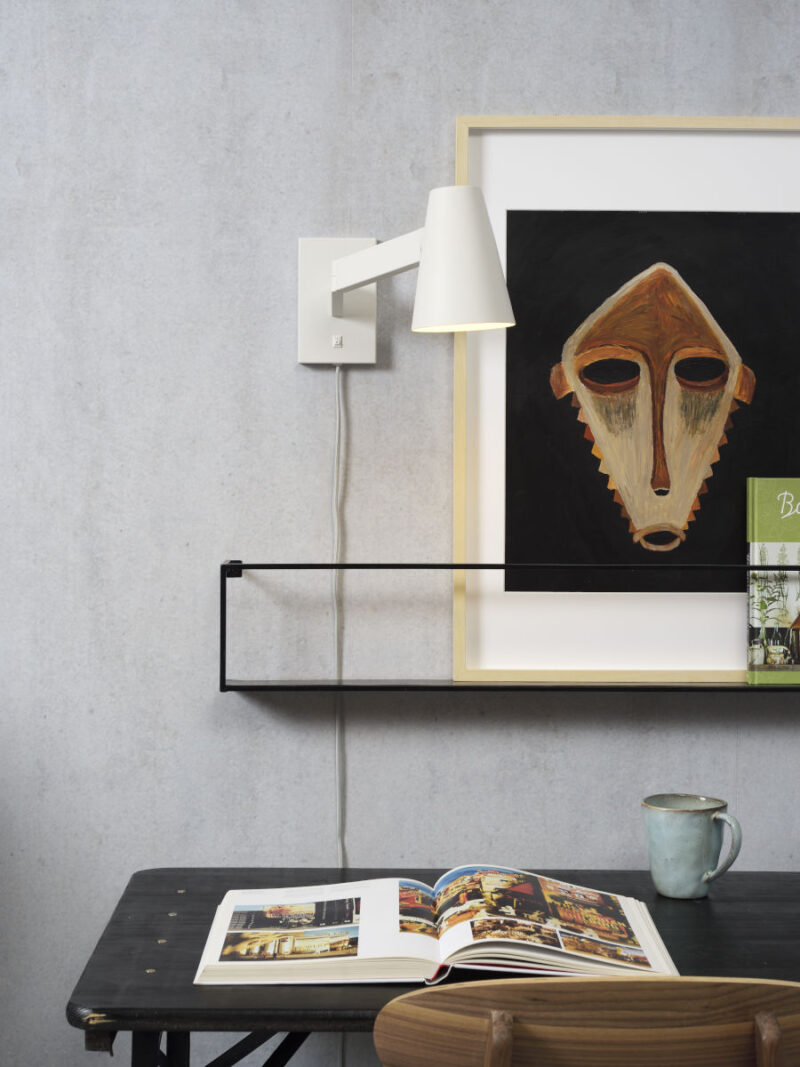 Witte conische wandlamp draaibaar It's About RoMi Biarritz - Afbeelding 6