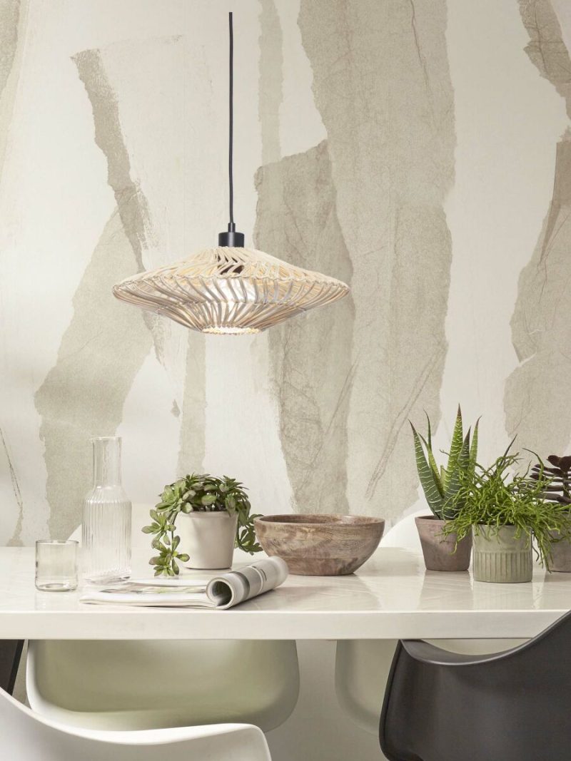 Witte hanglamp Boheems rotan GOOD&MOJO Zanzibar - Afbeelding 2