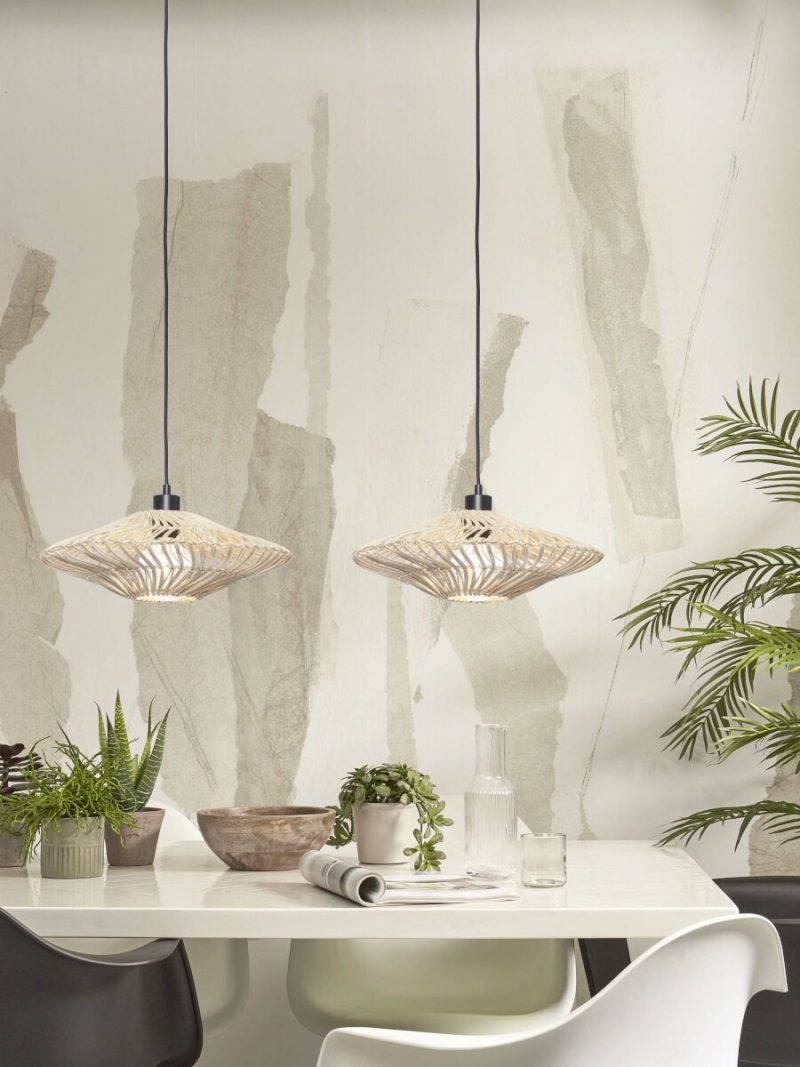 Witte hanglamp Boheems rotan GOOD&MOJO Zanzibar - Afbeelding 5