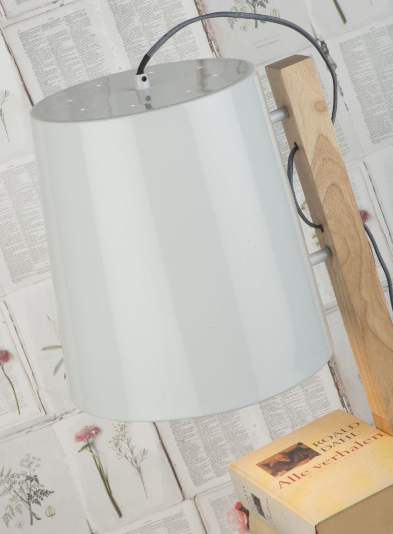 Witte houten retro vloerlamp It's About RoMi Cambridge - Afbeelding 3