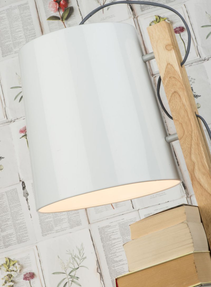 Witte houten retro vloerlamp It's About RoMi Cambridge - Afbeelding 4