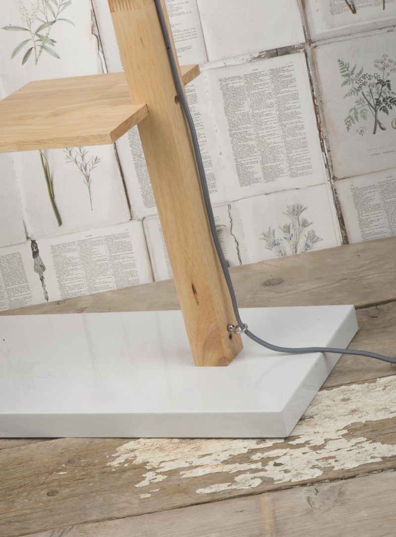 Witte houten retro vloerlamp It's About RoMi Cambridge - Afbeelding 8