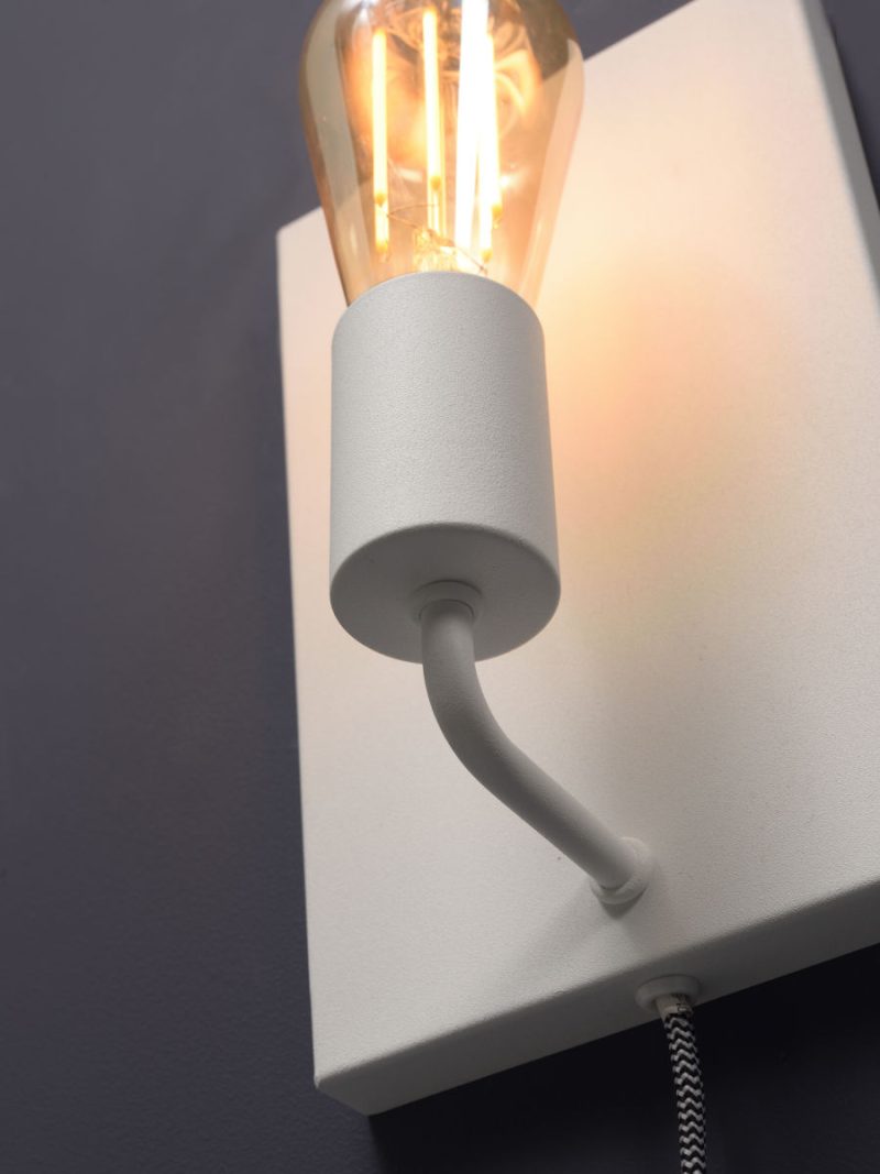 Witte minimalistische wandlamp rechthoekig It's About RoMi Madrid - Afbeelding 3