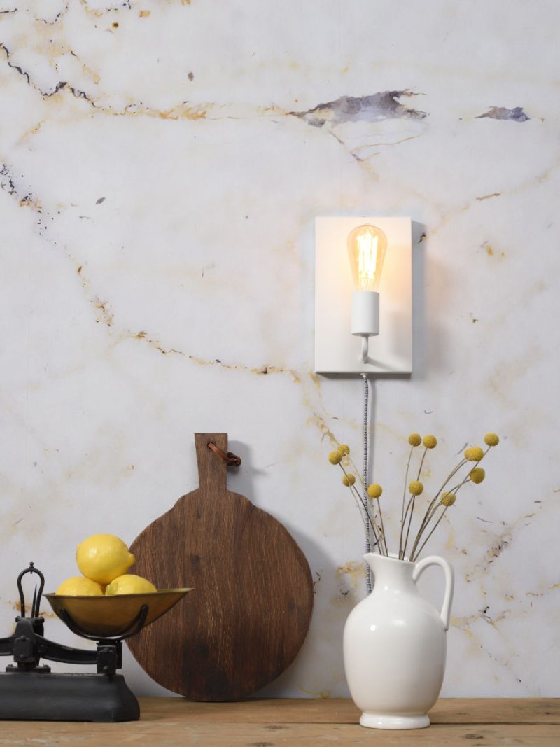 Witte minimalistische wandlamp rechthoekig It's About RoMi Madrid - Afbeelding 10