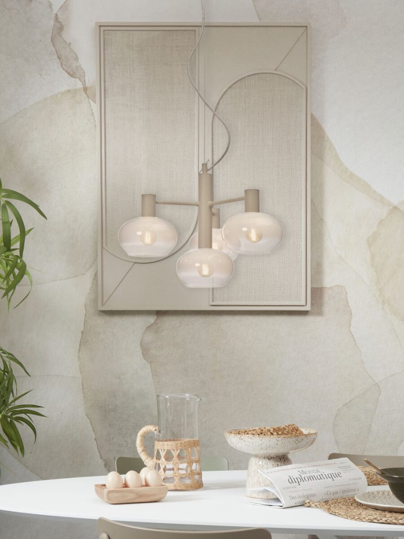 Witte moderne hanglamp metaal glas It's About RoMi Bologna - Afbeelding 2