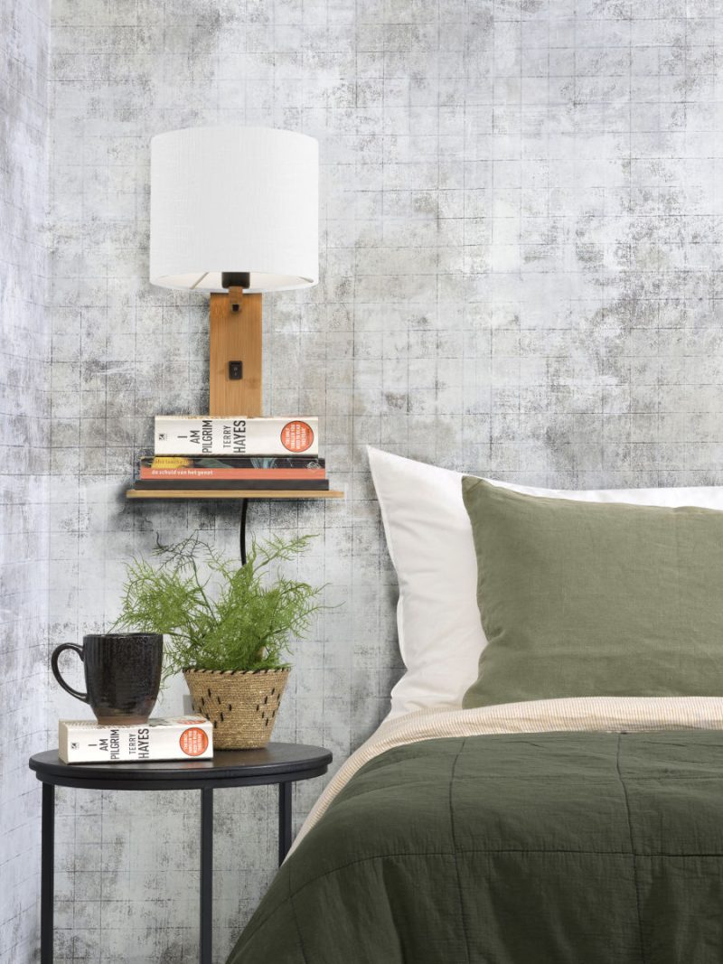 Witte plateau wandlamp naturel GOOD&MOJO Andes - Afbeelding 7