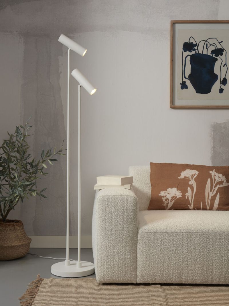 Witte retro metalen vloerlamp It's About RoMi Havana - Afbeelding 5