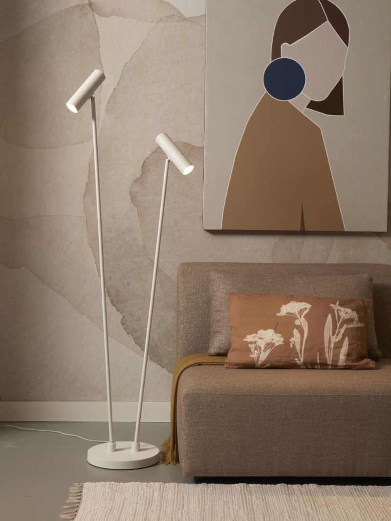 Witte retro metalen vloerlamp It's About RoMi Havana - Afbeelding 8
