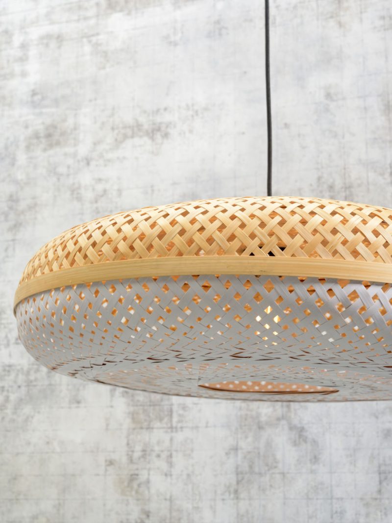 Witte ronde bohemian hanglamp GOOD&MOJO Palawan - Afbeelding 3