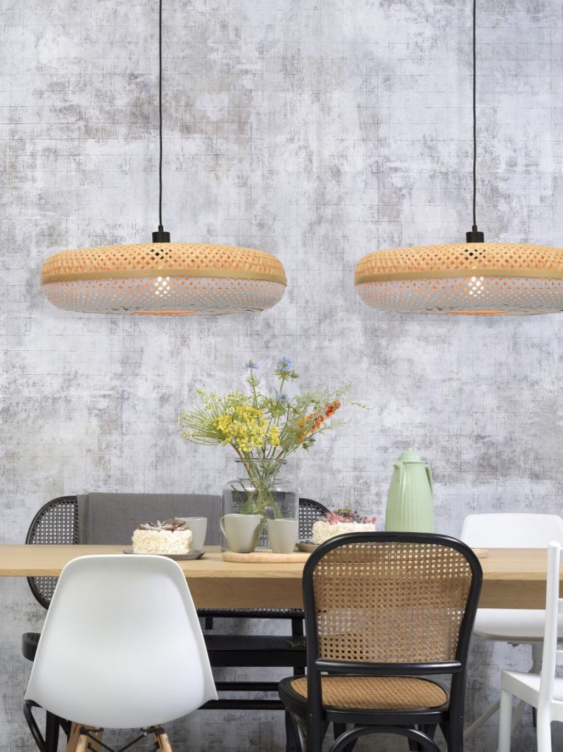 Witte ronde bohemian hanglamp GOOD&MOJO Palawan - Afbeelding 5
