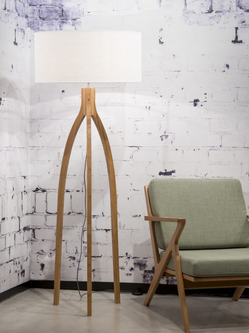 Witte vloerlamp kruk klein GOOD&MOJO Annapurna - Afbeelding 5