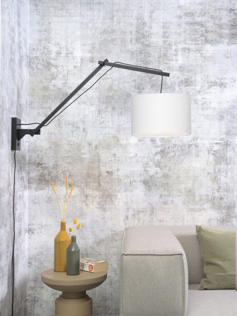 Witte wandlamp dubbelgewricht GOOD&MOJO Andes - Afbeelding 2