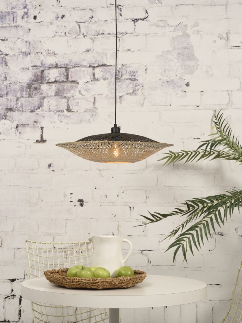 Zwart naturel bamboe hanglamp Boheems GOOD&MOJO Kalimantan - Afbeelding 5