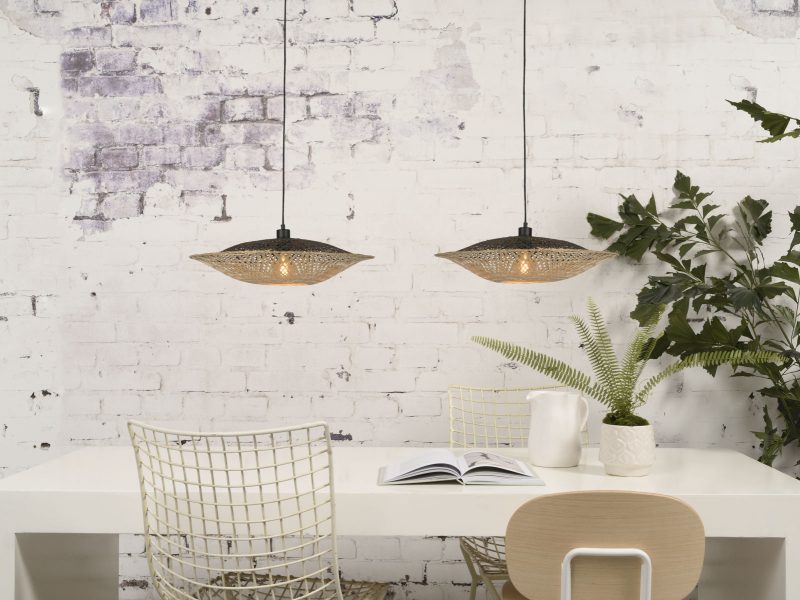 Zwart naturel bamboe hanglamp Boheems GOOD&MOJO Kalimantan - Afbeelding 8