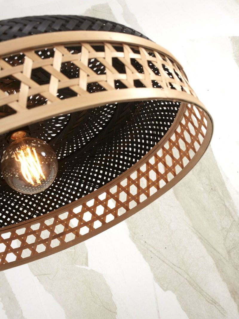 Zwart naturel bamboe hanglamp Boheems GOOD&MOJO Ubud - Afbeelding 4