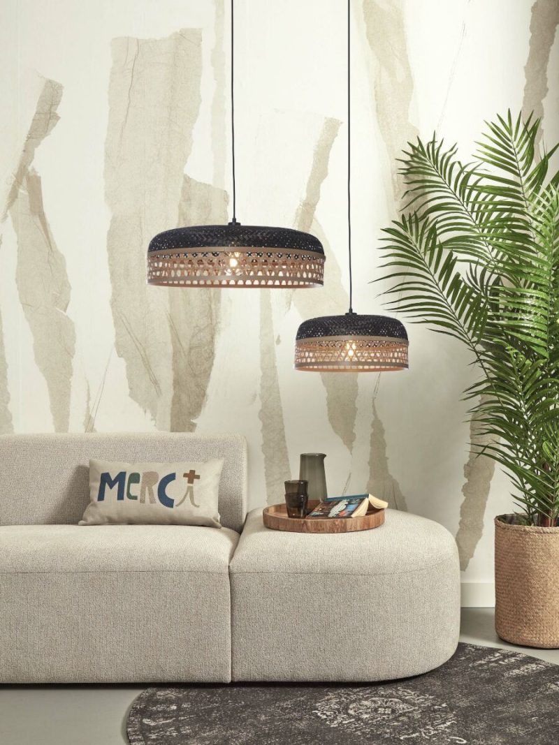 Zwart naturel bamboe hanglamp Boheems GOOD&MOJO Ubud - Afbeelding 5