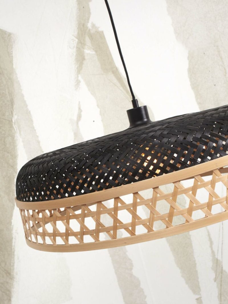 Zwart naturel bamboe hanglamp Boheems GOOD&MOJO Ubud - Afbeelding 6