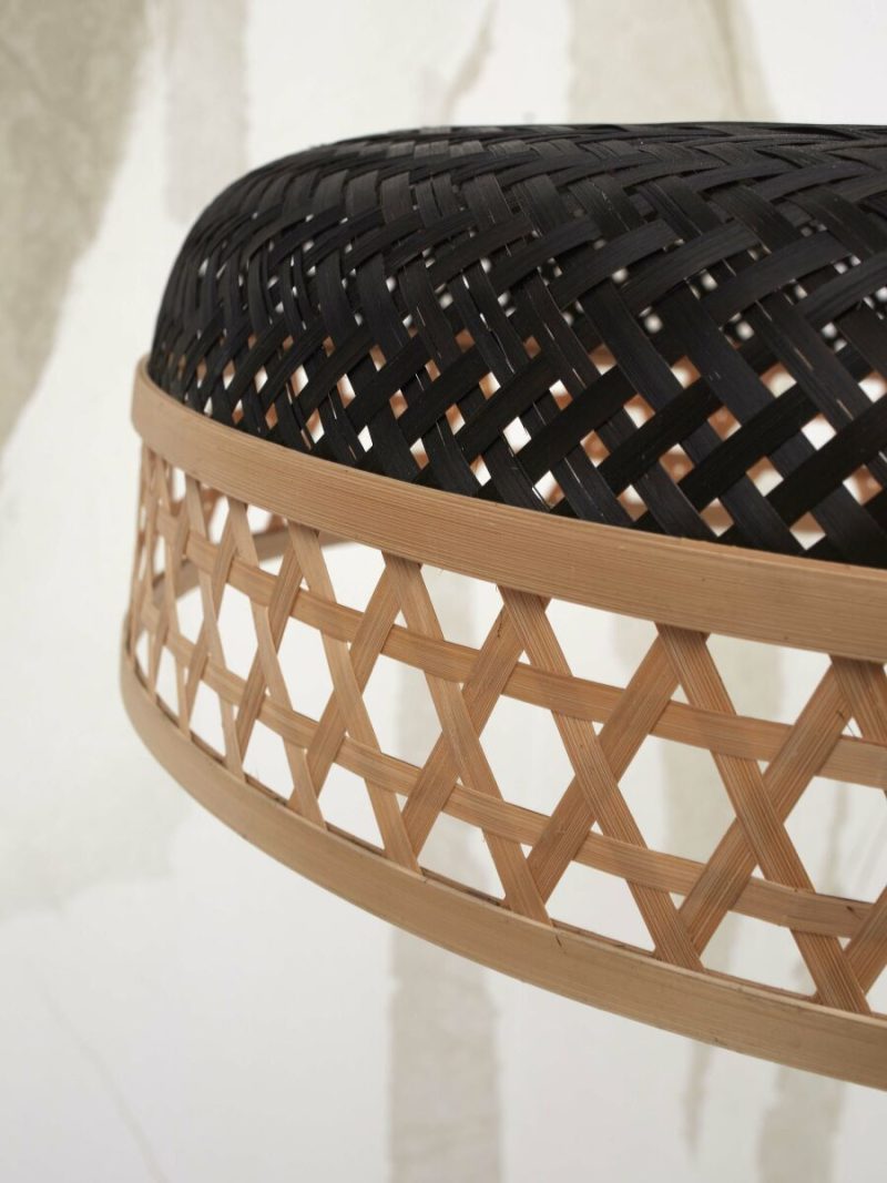 Zwart naturel bamboe hanglamp Boheems GOOD&MOJO Ubud - Afbeelding 7