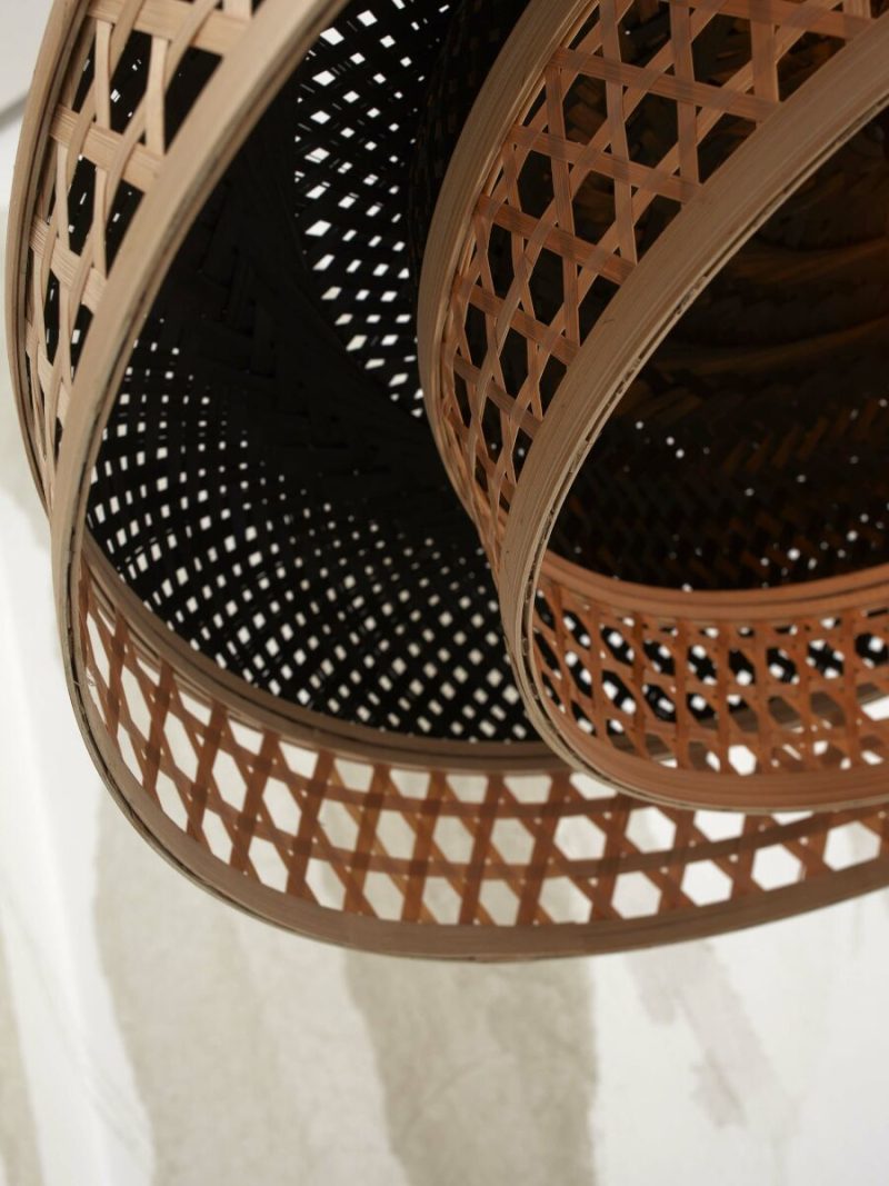 Zwart-naturel bamboe metaal bohemien hanglamp GOOD&MOJO Ubud - Afbeelding 7
