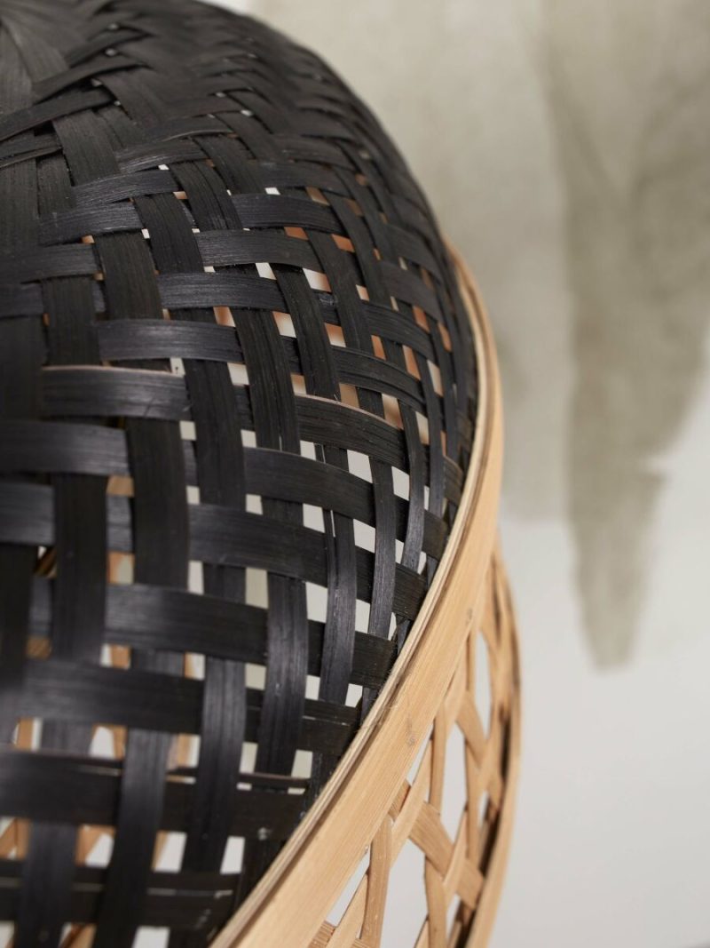 Zwart-naturel bamboe metaal bohemien hanglamp GOOD&MOJO Ubud - Afbeelding 8