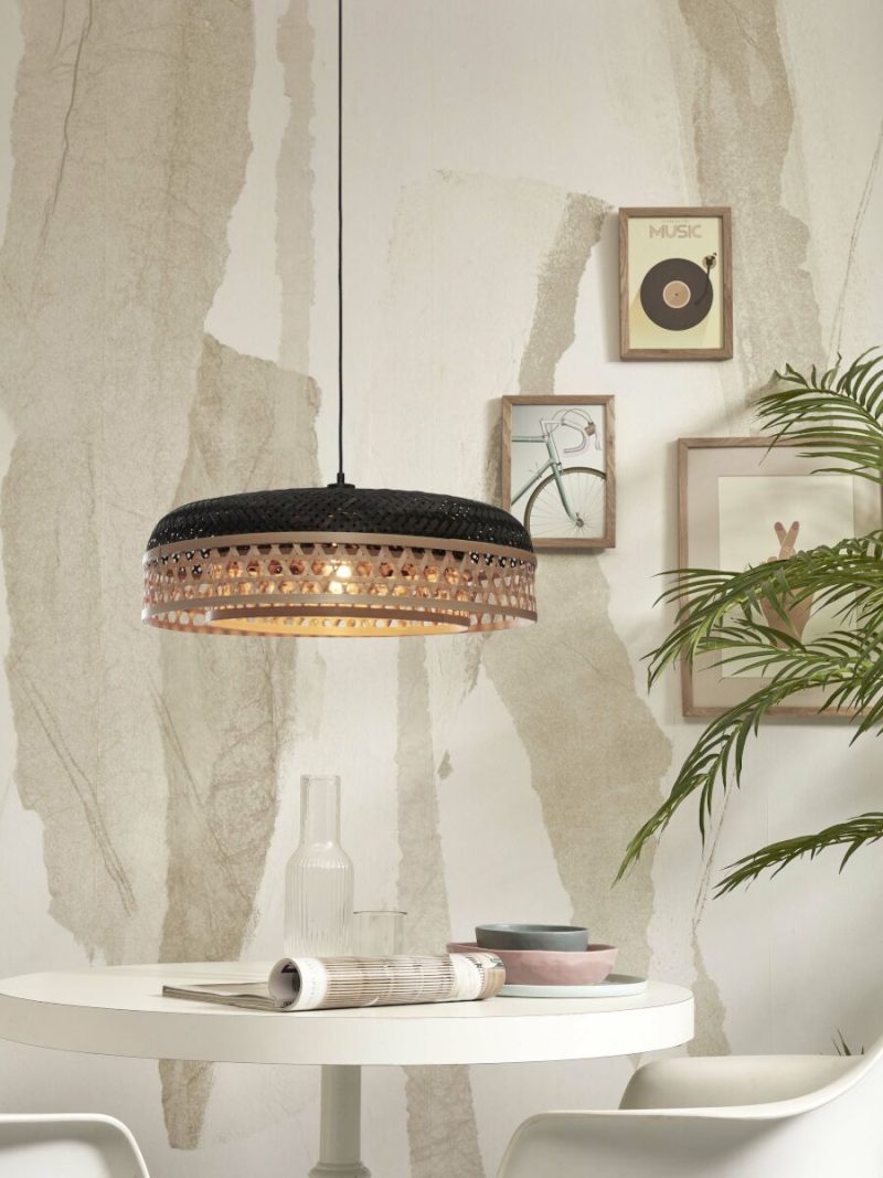 Zwart-naturel bamboe metaal bohemien hanglamp GOOD&MOJO Ubud - Afbeelding 10